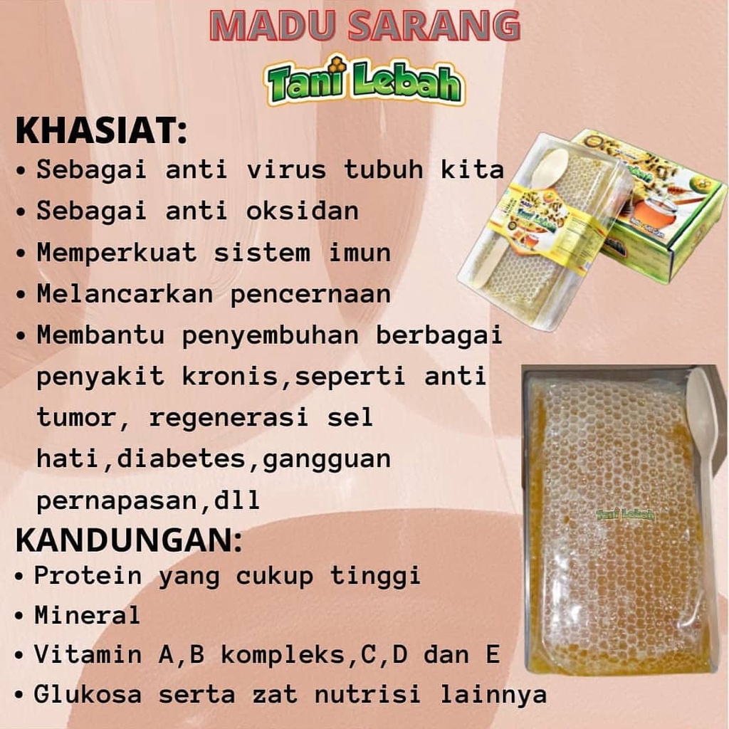 

MADU SARANG TANI LEBAH ASLI & TERMURAH