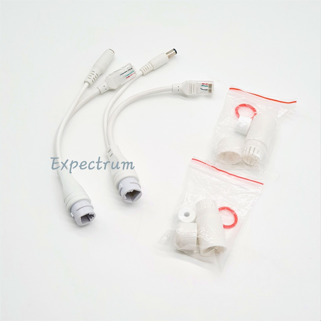 Kabel Poe Splitter + Kabel Poe Injector Set dgn Cover Waterproof