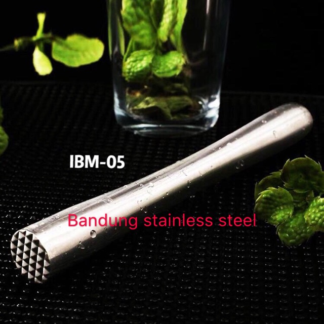 Muddler Ice crusher stick alat penghancur es batu buah kocktail stainless pc