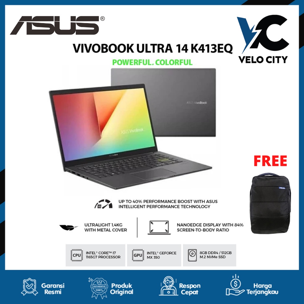ASUS VivoBook 14 K413EQ-EB752IPS - Garansi Resmi ASUS 2 Tahun