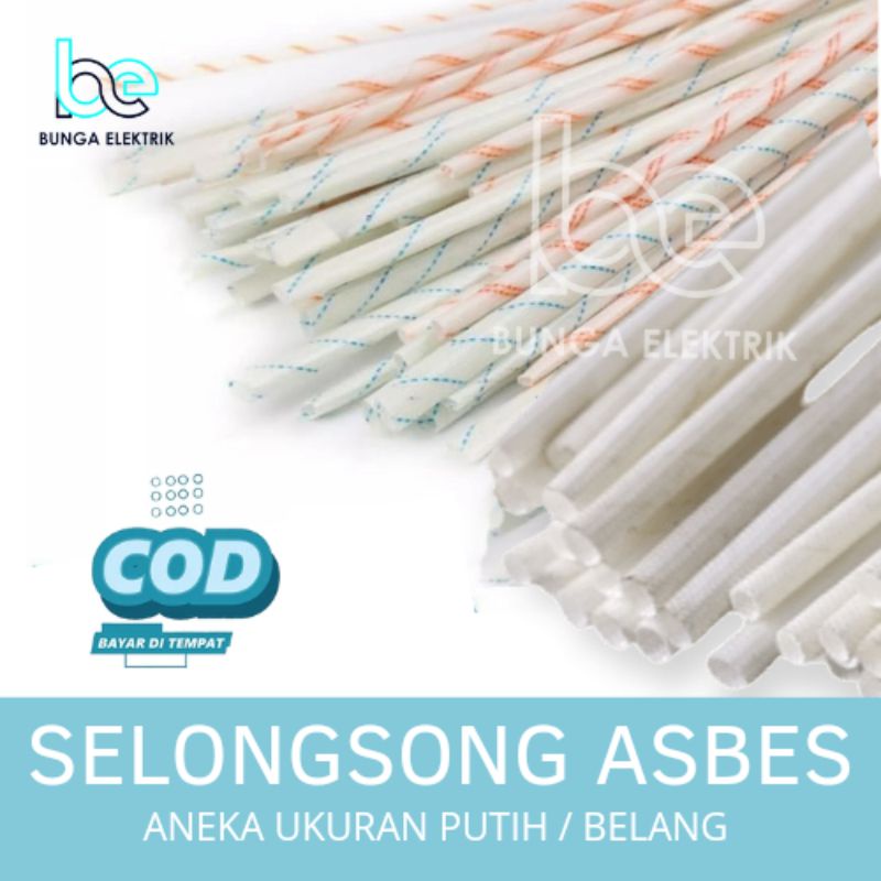 SELONGSONG ASBES DINAMO ASBESTOS SELANG KAWAT EMAIL 1-10 MM SELANG KABEL SLONGSONG TAHAN PANAS