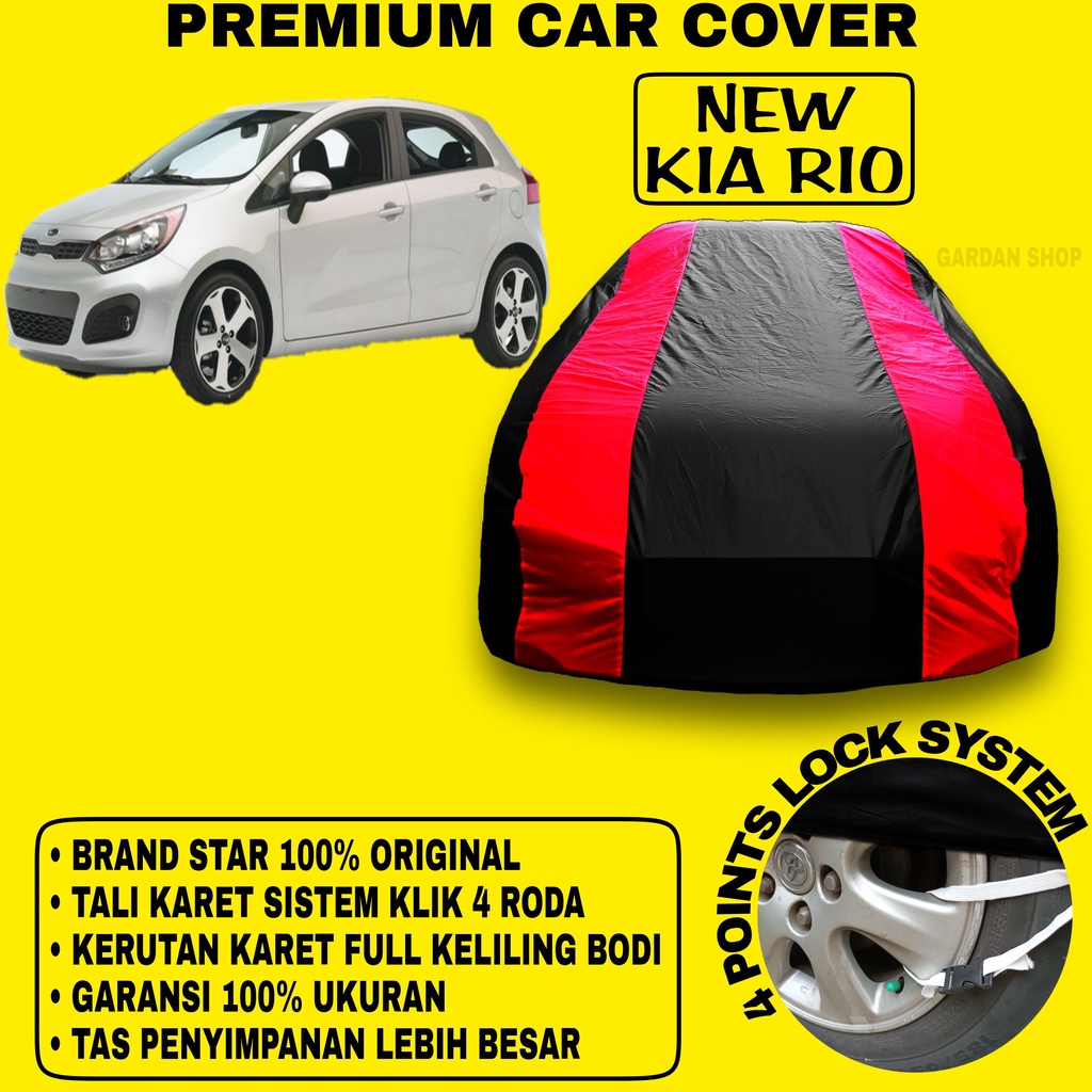 Body Cover NEW KIA RIO Sarung Strip MERAH Penutup Pelindung Bodi Mobil New Kia Rio PREMIUM