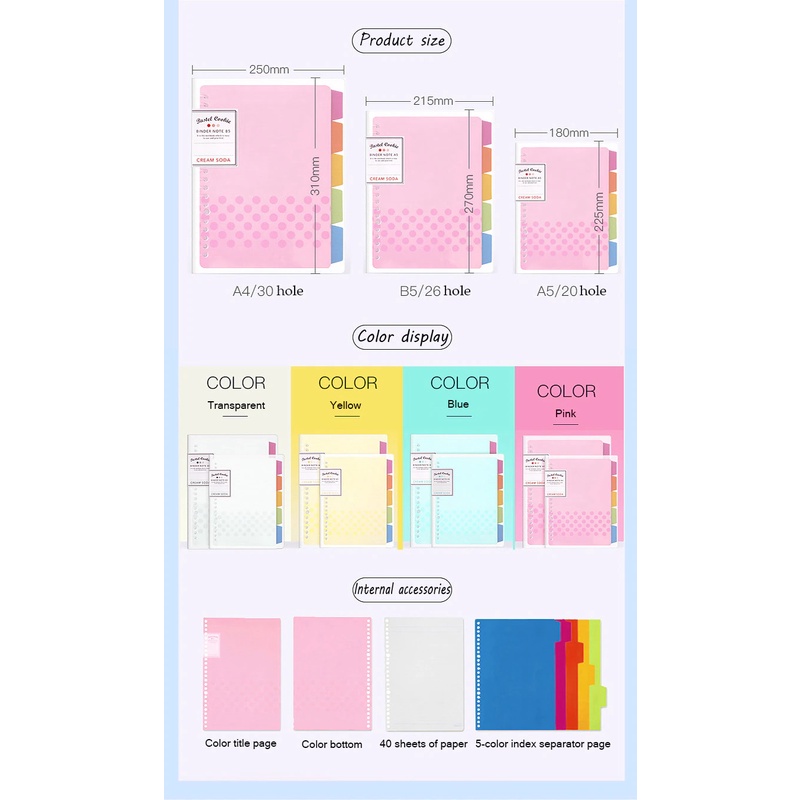 

Promo Binder Kokuyo Pastel Cookies