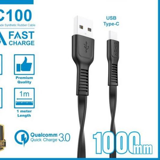 CDP Kabel Data USB Type C ACMIC 100cm Fast Charging Original ☺ ◙