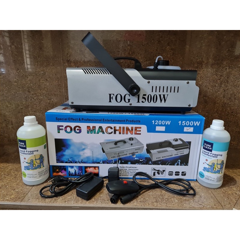 Fog Machine 1500W + 2 Liter Liquid Fogging