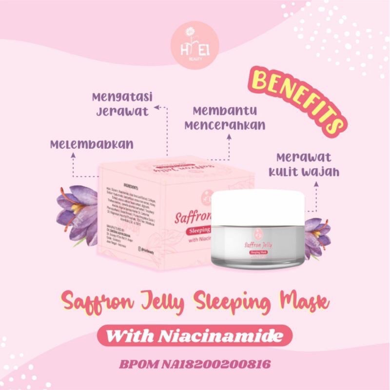 Saffron Jelly Hiel Sleeping Mask BPOM