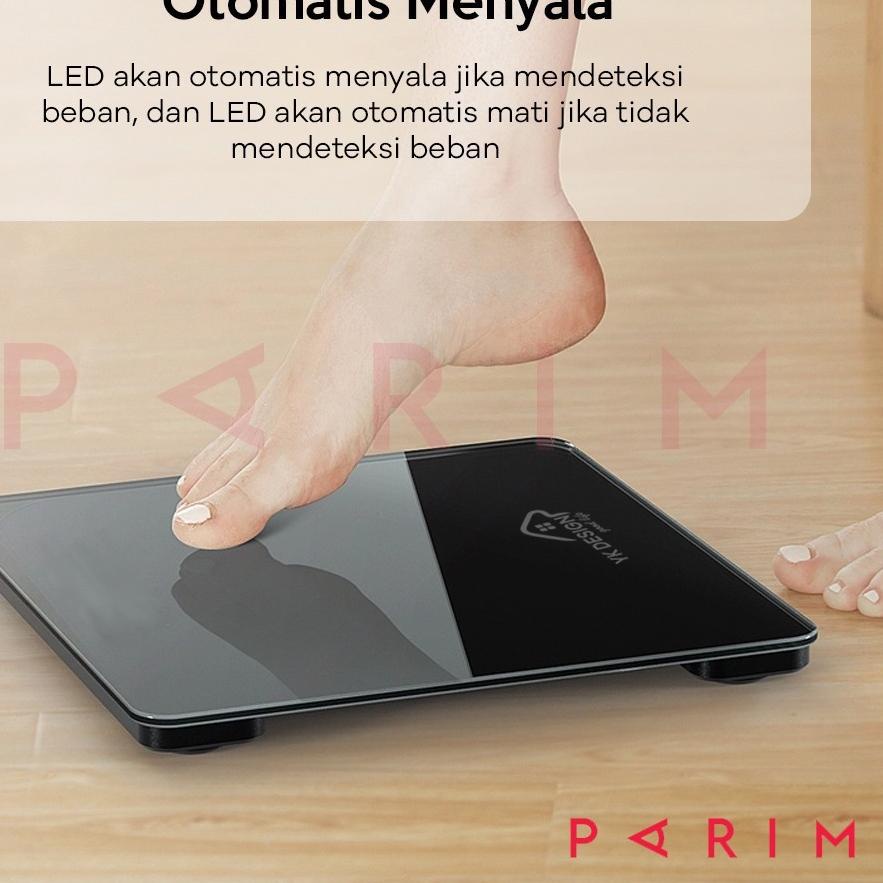 ☊ TIMBANGAN Timbangan Berat Badan Mini Digital BODY 180 KG BERMEREK YK DESIGN YK-169 ✧