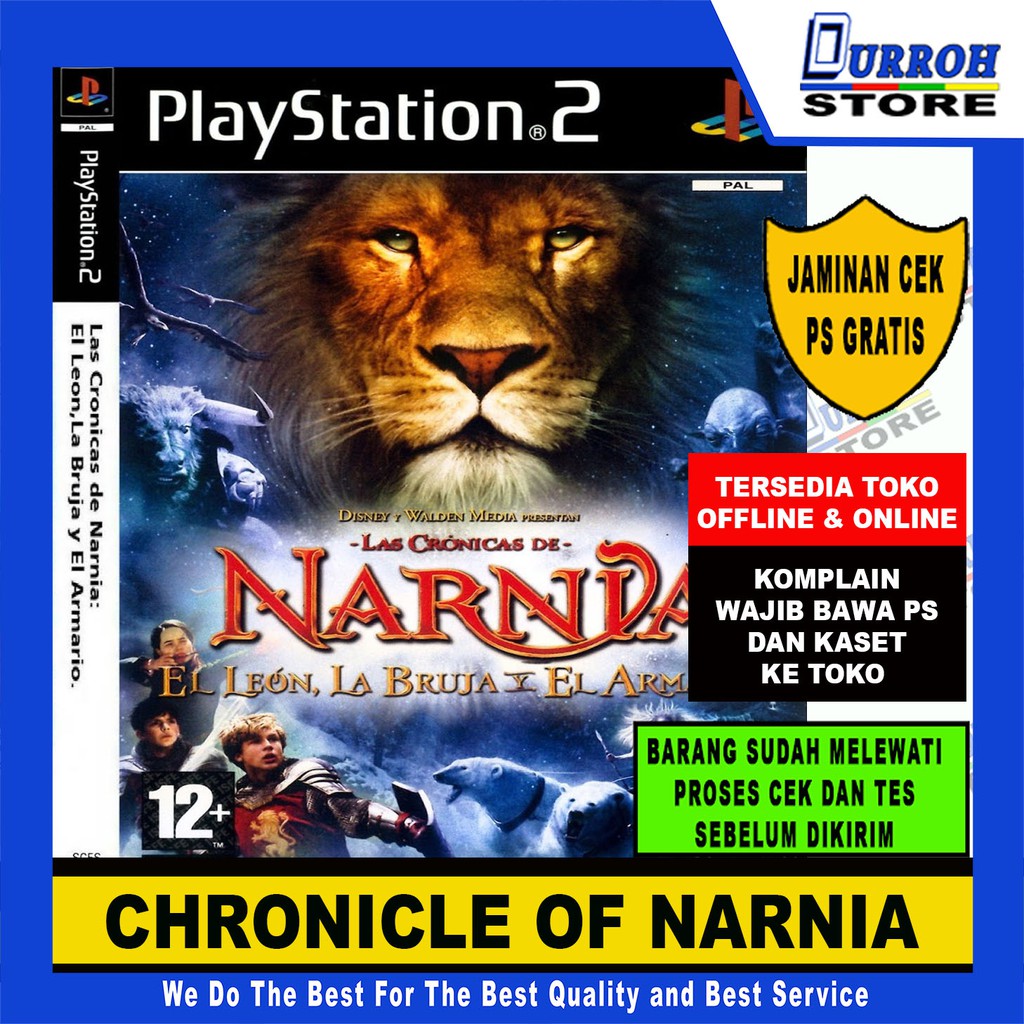 KASET GAME PS 2 / PLAYSTATION 2 CHRONICLE OF NARNIA