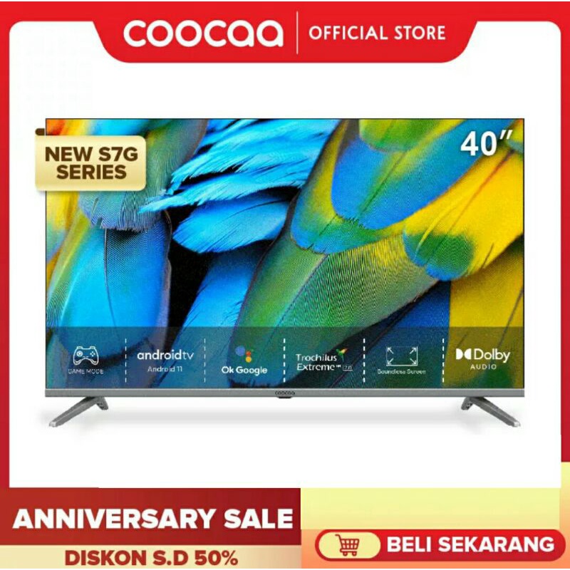 Coocaa LED TV 40 INCH - Android 11.0 - Digital TV - HDR