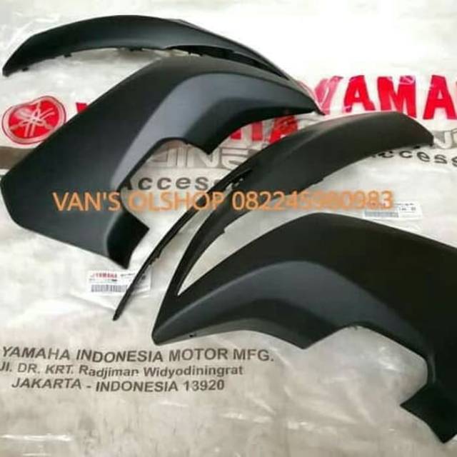 BODY COWLING SAYAP AEROX 155 HITAM DOFF HARGA SEPASANG ORIGINAL YGP