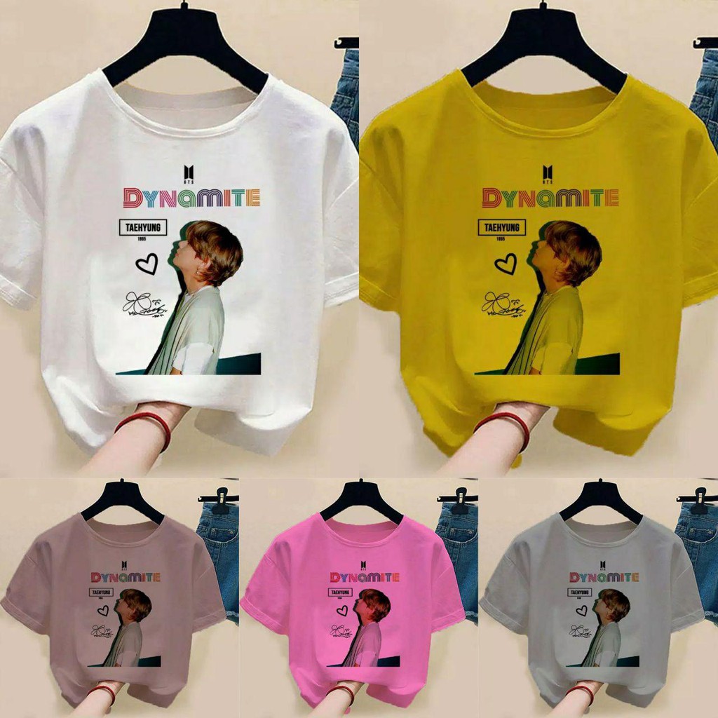 Tshirt Anak ABG BTS Edition Taehyung 12-17TAHUN / Kaos Lengan Pendek Anak Remaja / Baju Anak