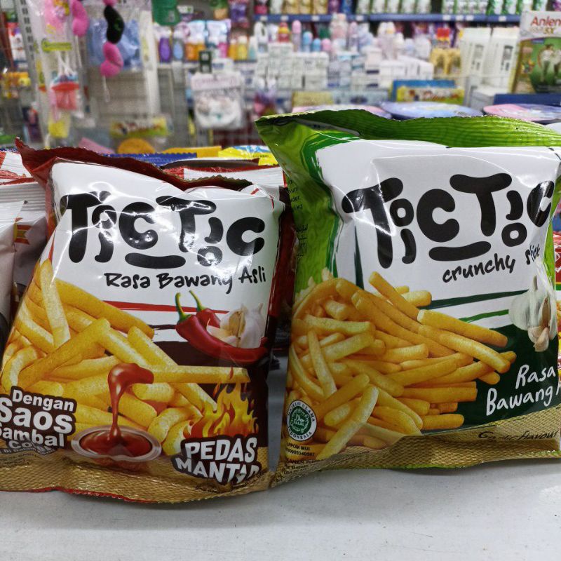 

tic tic snack ayam bawang/pedas 20gr