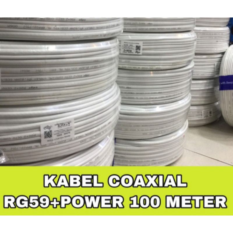 KABEL CCTV 100 METER RG+POWER / Coaxil kabel / Kabel CCTV