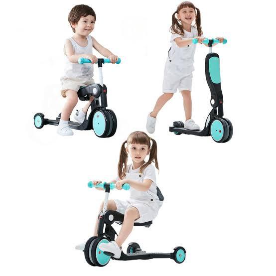 Mi Bebehoo 5 in 1 Kids Scooter &amp; Bicycle - Sepeda Anak + Handle Bar