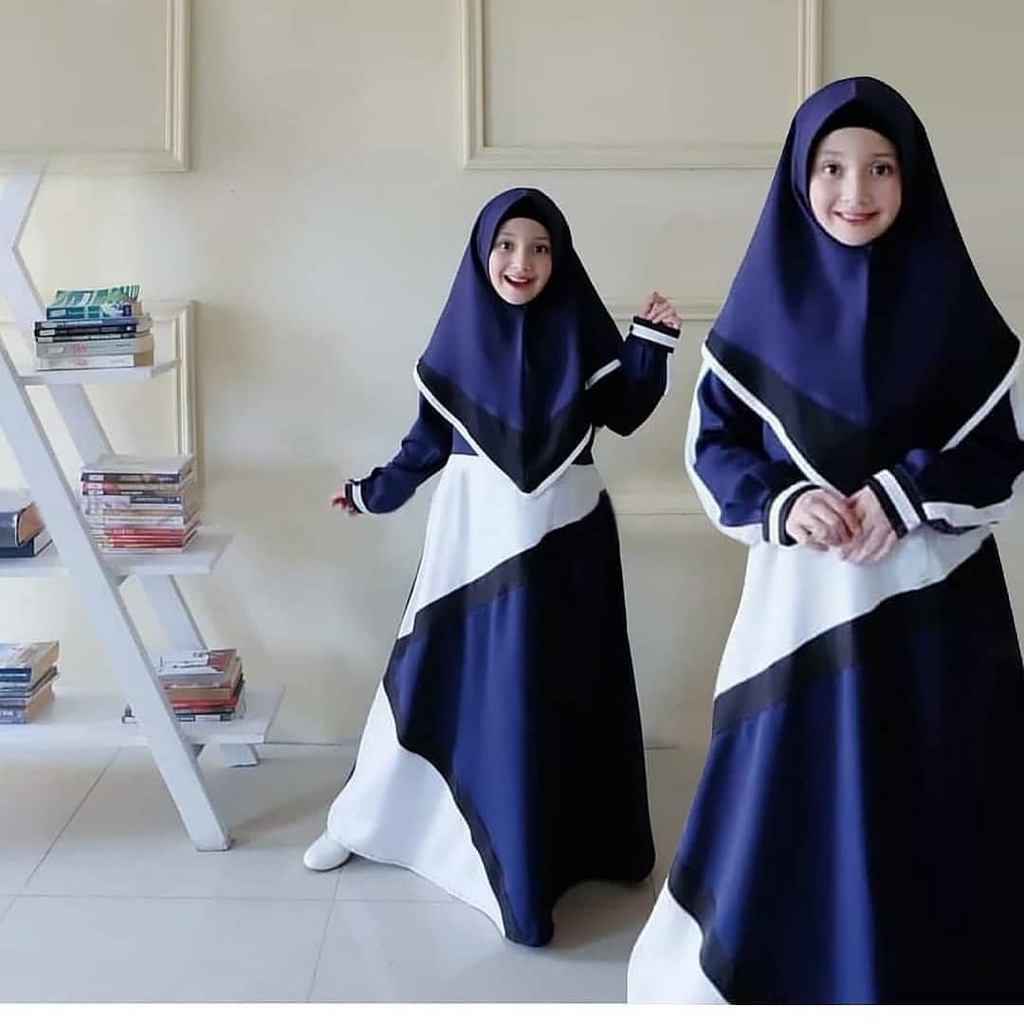 Elena Set syar'i / Gamis Anak Syar'i Elena Kids / Dress Lebaran Anak / Gamis Anak / Gamis Anak Syari