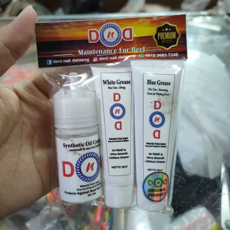 Grease DnD Original Deni Nak Daloeng - Pelumas Reel Gemuk DND - Pelumas Pancing
