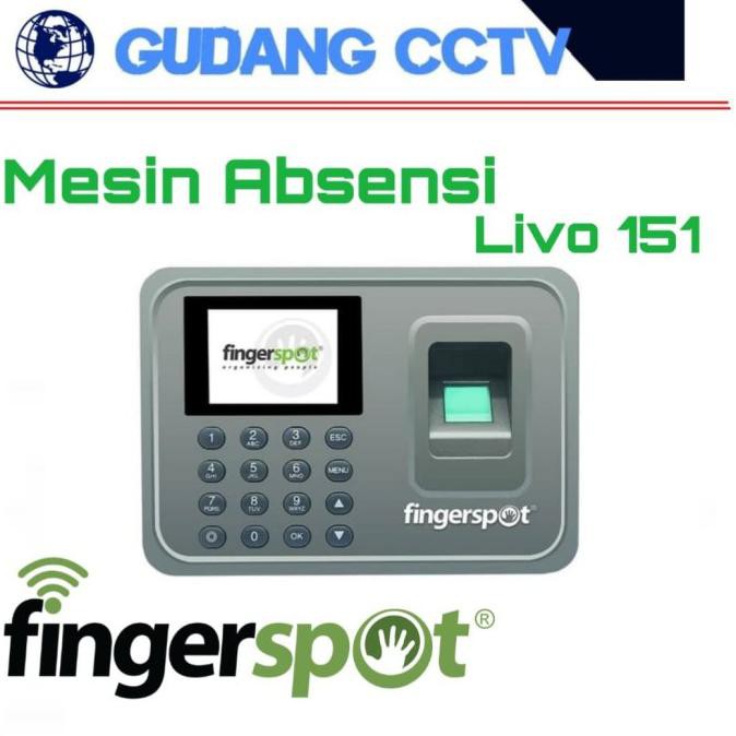 Mesin Absensi Fingerspot Livo 151 Grey / Finger Print ( Sidik Jari )
