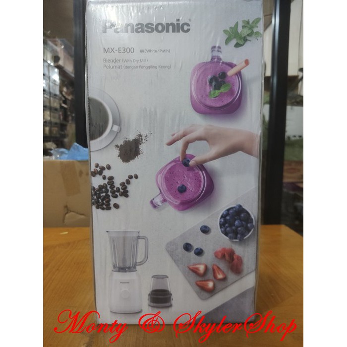 Blender Panasonic MX-E300WSR Blender Plastik 1 Liter MXE300 Blender Panasonic