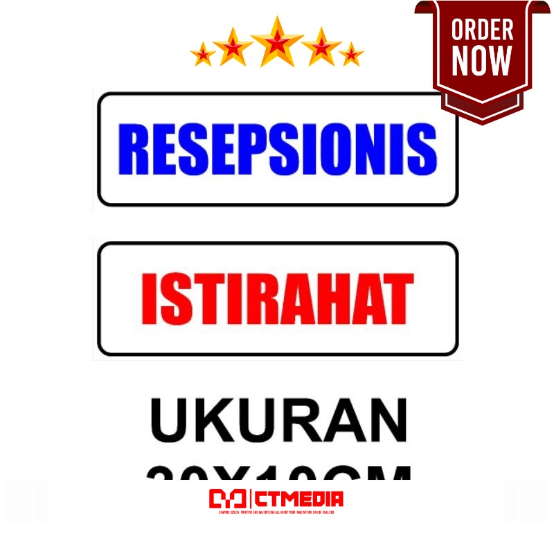 

STIKER RESEPSIONIS