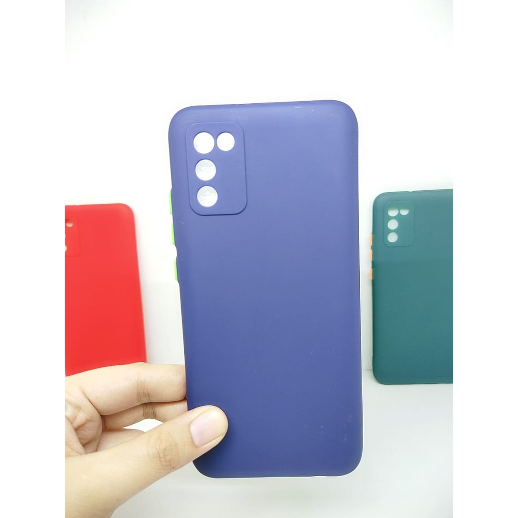 SMPC TPU Candy Samsung A02s A025F 6.5 inchi SoftCase Macaron Protection Camera Tombol Warna