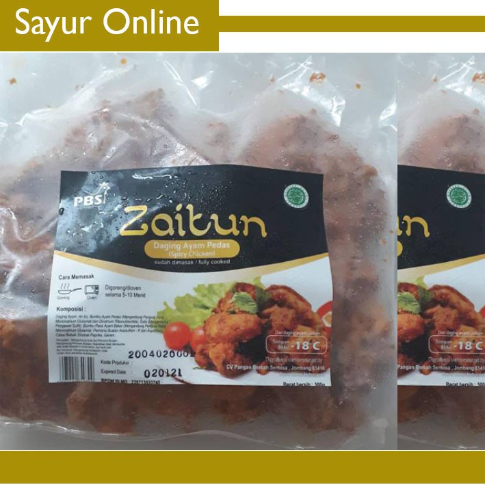 

Daging Ayam Pedas zaitun 500 gr