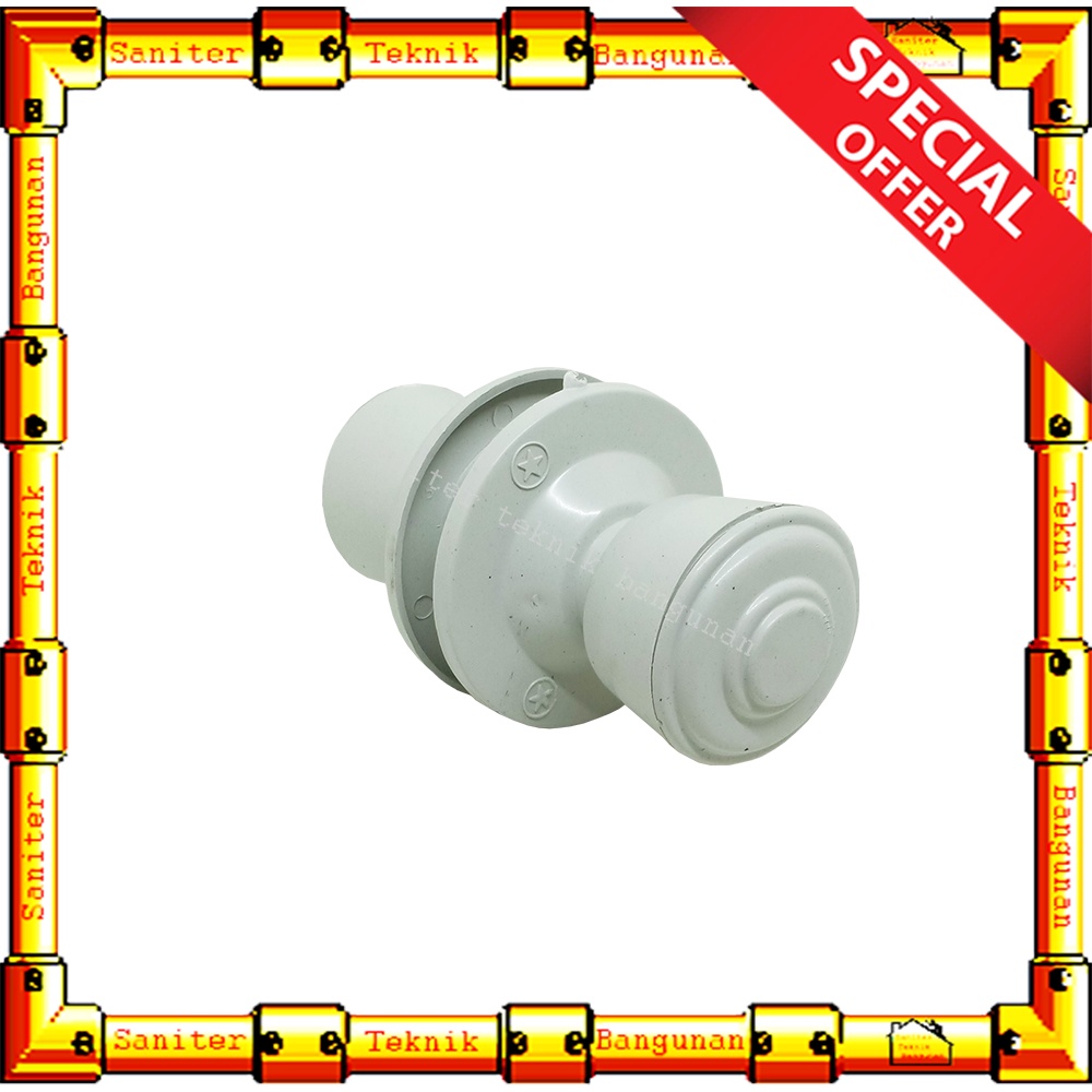 Tarikan Pintu Kamar Mandi Bulat Pvc 1 Set Gagang pintu Bulet Plastik Handle Pintu