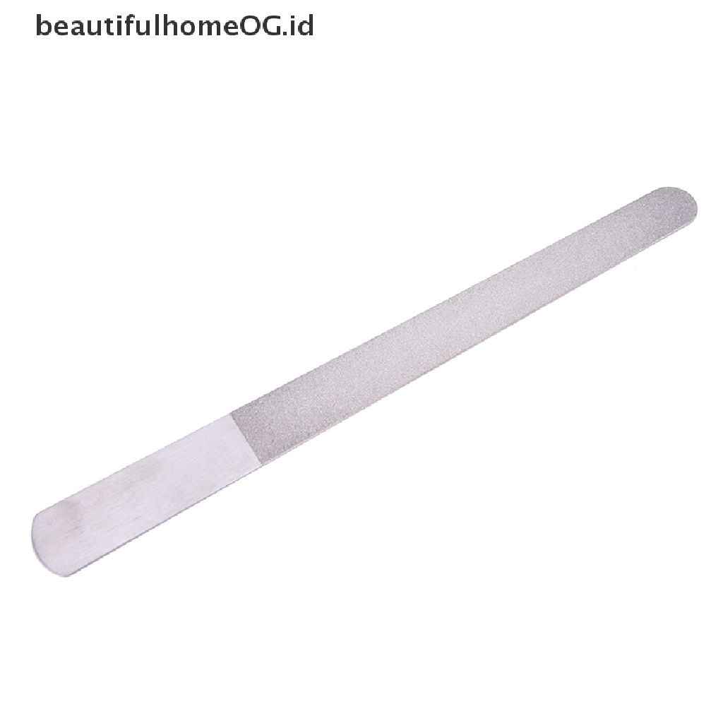 Alat Kikir Kuku Dua Sisi Bahan Stainless Steel Metal Untuk Manicure Pedicure