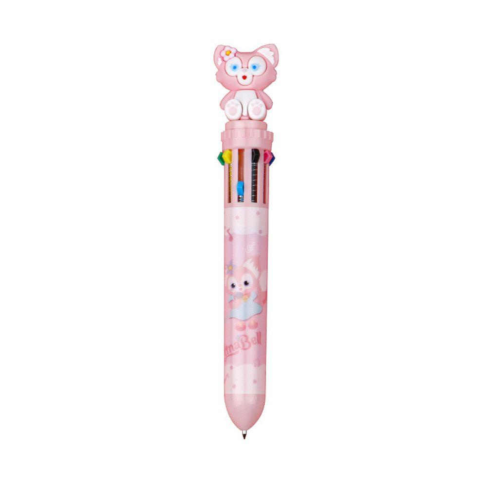 Quinton Multicolor Bolpoin LinaBell Kartun Alat Tulis Kantor Sekolah Perlengkapan Stationary Hadiah Lukisan Mekanik Ball Pen