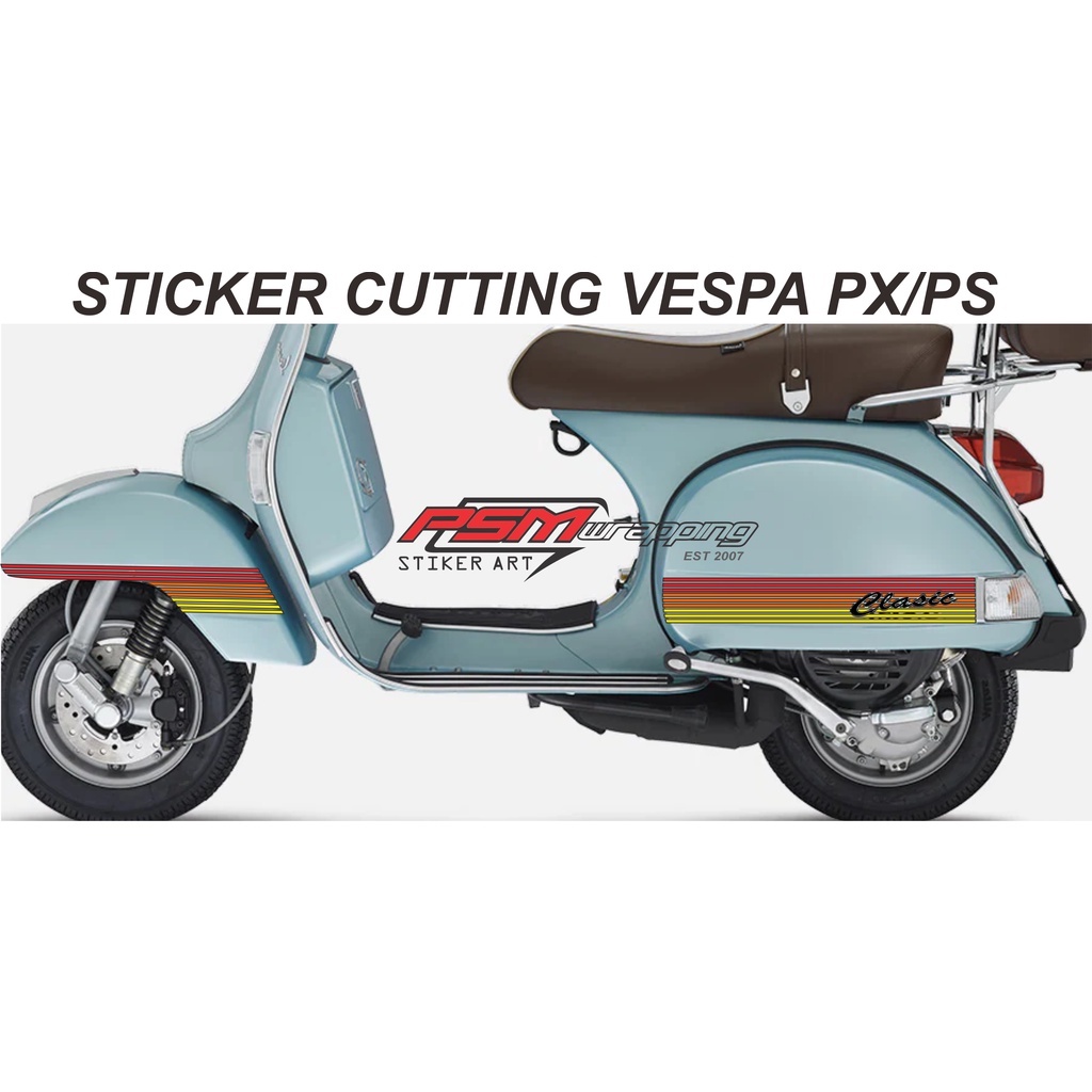 STICKER LIST MOTOR VESPA P150XE STICKER VESPA STICKER CUTTING STICKER MOTOR VESPA MANIA