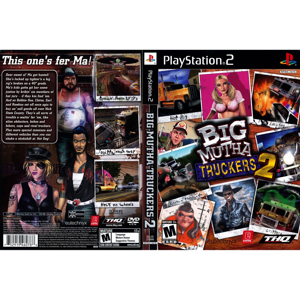 Kaset PS2 Game Big Mutha Truckers 2