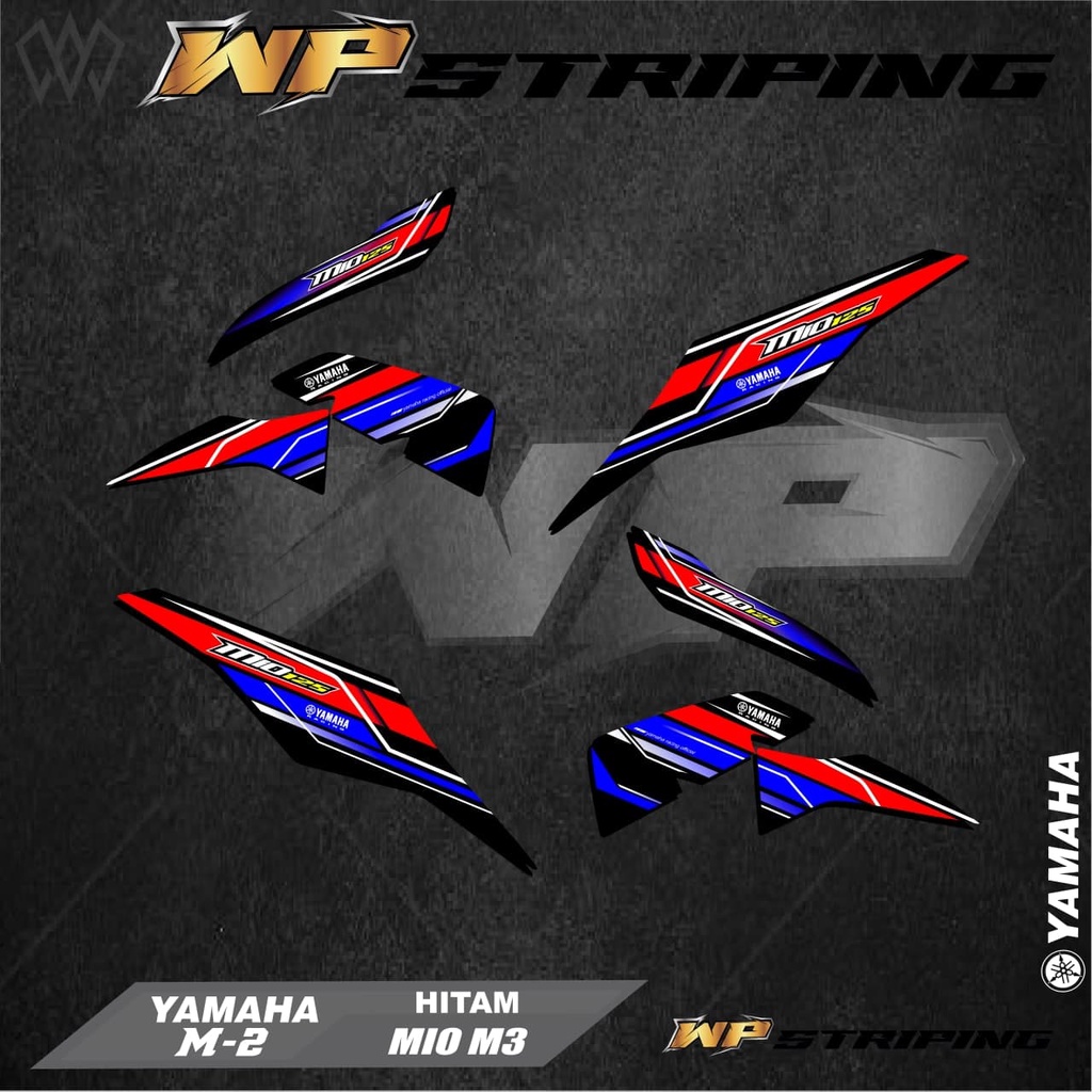 Stiker Striping MIO M3 / MIO Z / Sticker Variasi List Skotlet Motor Yamaha MIO M3 / MIO Z M-2
