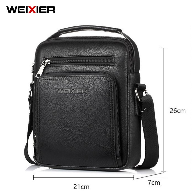 WEIXIER 18062 Tas Selempang Pria Kulit Sling Bag Anti Air WK-SBY