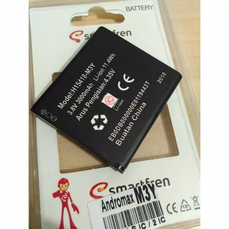 BATERAI BATTERY BATRE MODEM SMARTFREN ANDROMAX ORIGINAL M3Y M3Z M3S