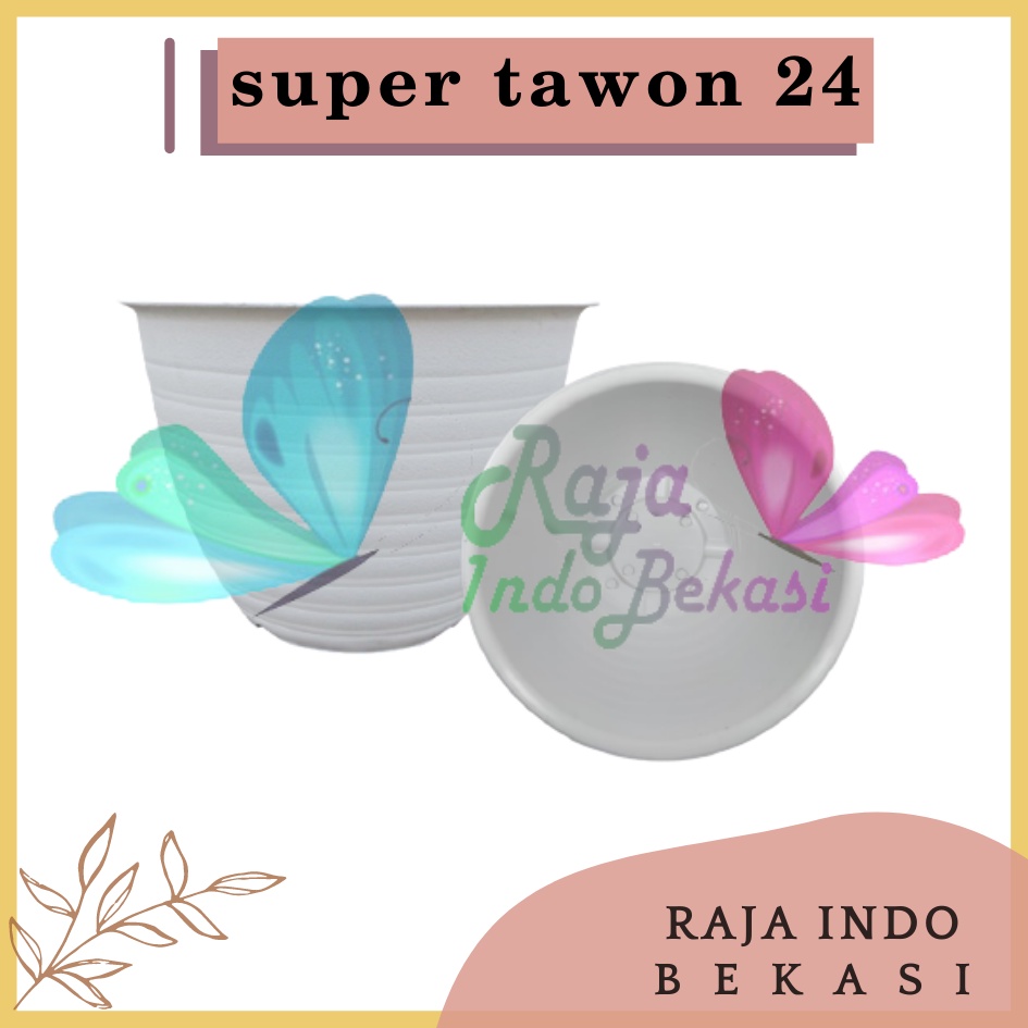 Pot Super Tawon 24 Putih Garden Of Love Pot Tawon Putih Tirus Pot Tawon Pirus 18 20 21 25 27 - Pot Tawon 24