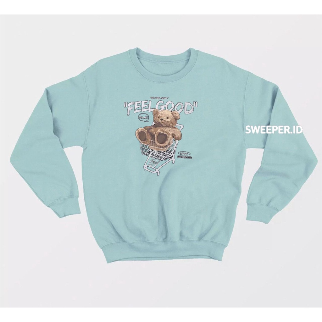 FEEL GOOD SWEATER CREWNECK  BAHAN FLEECE BAHAN FLEECE