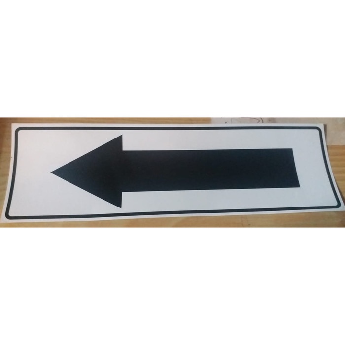 

SIGN LABEL STICKER PANAH ARAH HITAM 30X10CM STIKER K3 RAMBU