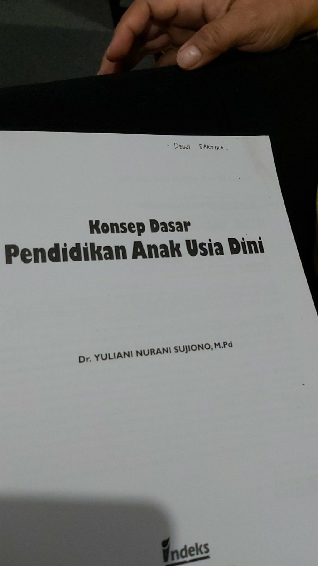 Konsep Dasar Pendidikan Anak Usia Dini Yuliani Nurani Sujiono