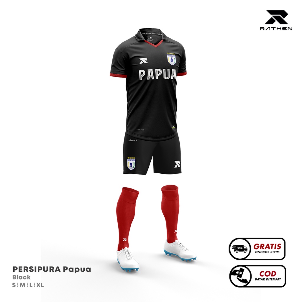 RATHEN - Jersey PERSIPURA Papua Hitam