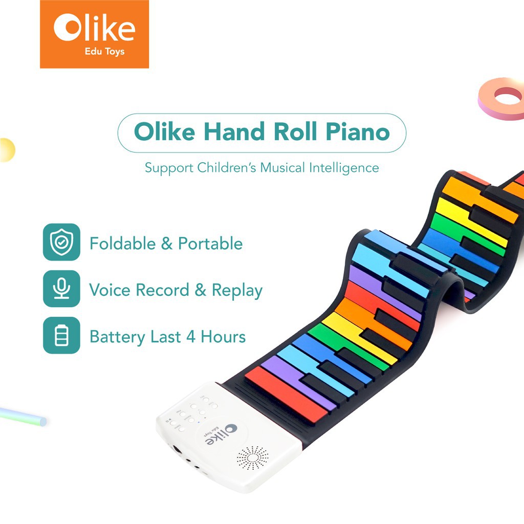 OLIKE EDU TOYS HAND ROLL PIANO PORTABLE GARANSI RESMI