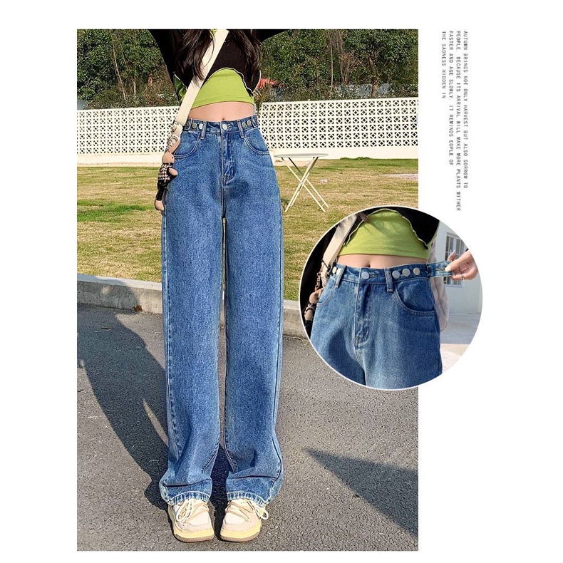 BEARYJEANS Celana Jeans Wanita Jeans Kulot Highwaist Jeans Celana Panjang Jeans - BJ001