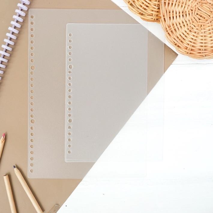 

ゲ DIY Build Your Own Notebook Ring Binder A5 B5 PP Cover Transparent Loose leaf / Ring Random paling murah