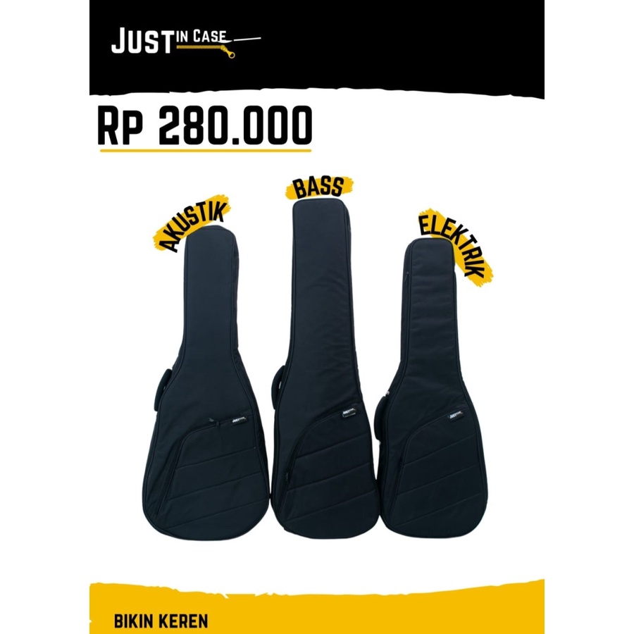 Just In Case JIC2 Gigbag Tas Gitar Elektrik Akustik Dan Bass