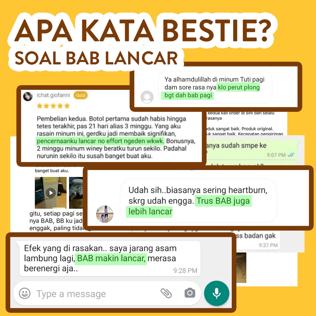 WNY |  Untuk Melacarkan BAB, Pelancar BAB, Detoks Tubuh | Winey Healthy Drink | BPOM | HALAL | BERGARANSI