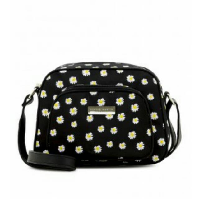 TAS CAMYLLE Tas Selempang Wanita Hitam Motif Tas Shopie Martin Paris