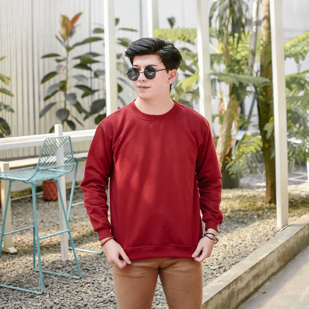 BASIC SWEATER || CRAWNECK SWEATER PRIA || SIZE ( M-L-XL ) #CRA