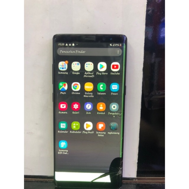 Samsung note 8 second , lcd pecah bekas garansi resmi SEIN
