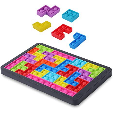 mainan pop it tetris / puzzle popit building block