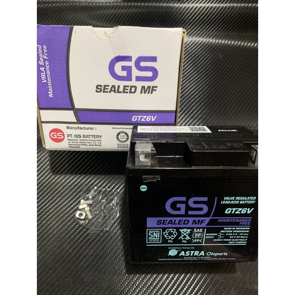 Aki GTZ6V GS ASTRA / Aki Vario 125,Vario 150 , Satria fu/GS Astra Kering