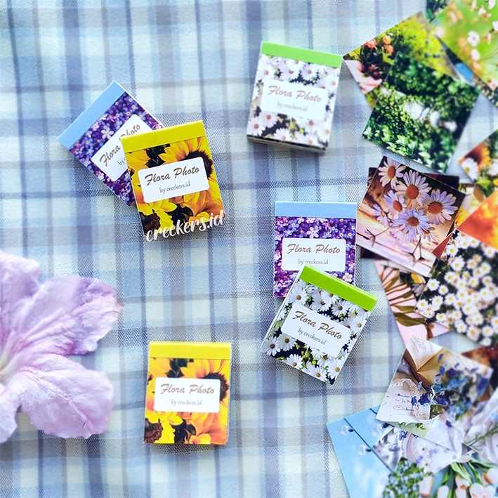 

[creckers.id] 25pcs Sticker Bunga Deco Jurnal HP Sticker Scrapbook