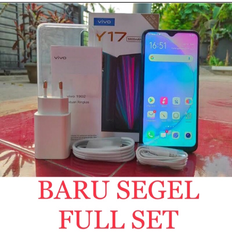 VIVO Y17 ORI RAM 8/256GB &amp; 6/128GB BARU AL Triple Camera Bterai 5000mAh. FULLSET SEGEL GARANSI 1TAHUN Layar 6,35inch